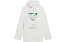 Balenciaga: Белая толстовка 