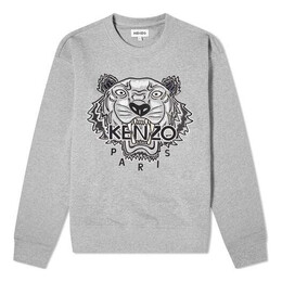 Kenzo: Хлопковая толстовка  Tiger Head