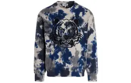 Kenzo: Синий свитер  Tiger