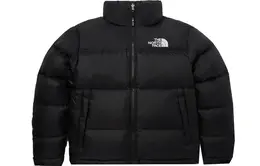 The North Face: Чёрный пуховик 