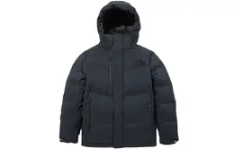 The North Face: Серый пуховик 