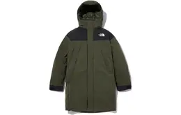 The North Face: Зелёный пуховик 