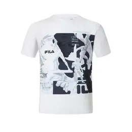 Fila: Белая футболка 