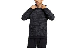 Adidas: Чёрная толстовка 