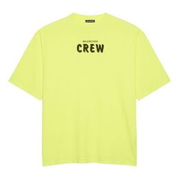 Balenciaga: Зелёная футболка  Crew