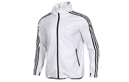 Adidas: Белая куртка 