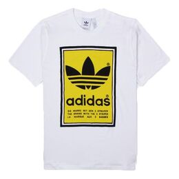 Adidas: Белая футболка  Originals