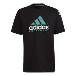 Adidas: Чёрная футболка 