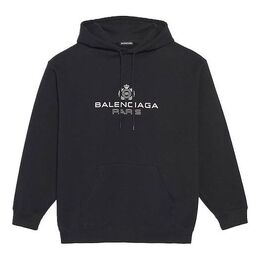 Balenciaga: Чёрная толстовка 