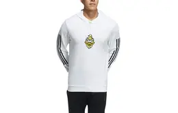 Adidas: Белая толстовка 