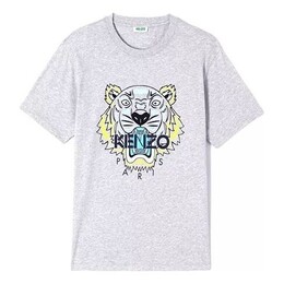 Kenzo: Серая футболка  Tiger Head