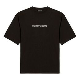 Balenciaga: Чёрная футболка 