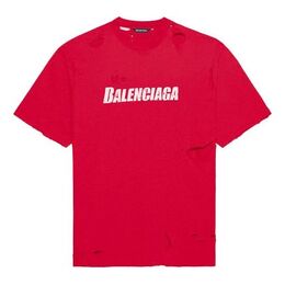 Balenciaga: Красная футболка 