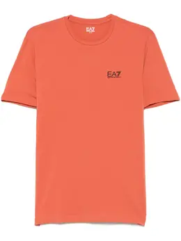 Ea7 Emporio Armani: Оранжевая футболка 