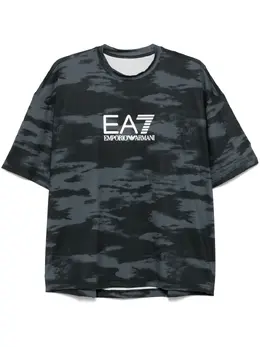 Ea7 Emporio Armani: Чёрная футболка 