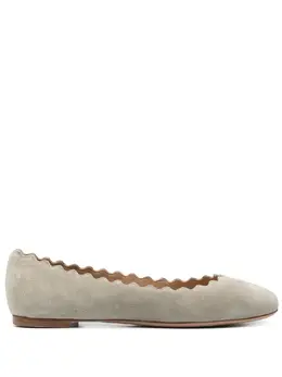 Chloé: Зелёные балетки  Lauren