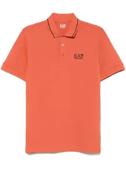 Ea7 Emporio Armani: Оранжевое поло 