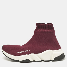 Balenciaga: Бордовые кроссовки  Speed Trainer