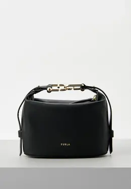 Furla: Чёрная сумка 