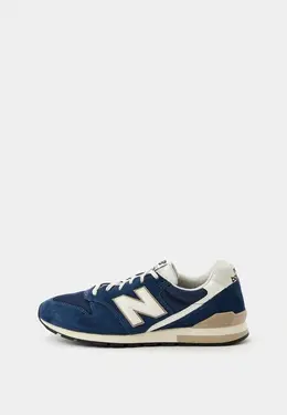 New Balance: Синие кроссовки 