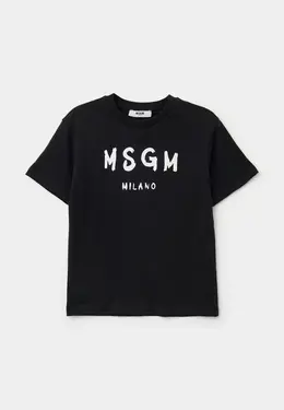 MSGM Kids: Чёрная футболка 