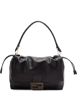 FENDI: Чёрная сумка  Baguette