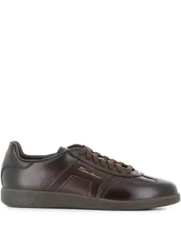Santoni: Коричневые кроссовки 