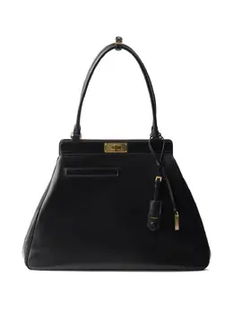 Prada: Чёрная сумка-шоппер 