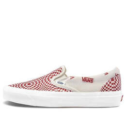 Vans: Красные кроссовки  Classic Slip On