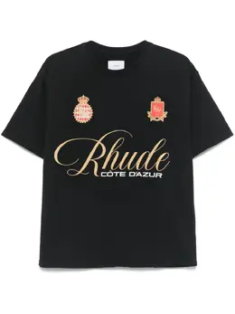 RHUDE: Чёрная футболка 