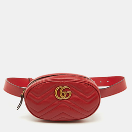 Gucci: Красная сумка  GG Marmont