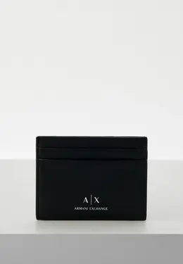 Armani Exchange: Чёрный картхолдер 