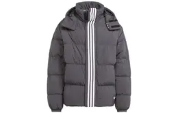 Adidas Originals: Чёрный пуховик 