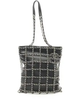 CHANEL Pre-Owned: Чёрная сумка-шоппер 