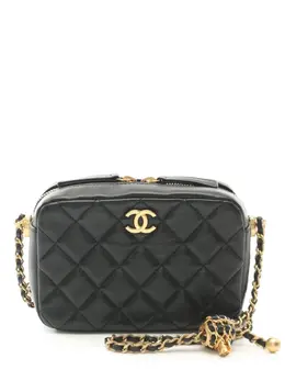 CHANEL Pre-Owned: Чёрная сумка через плечо 