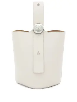 LOEWE: Белая сумка  Bucket