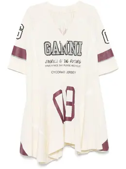 GANNI: Платье в сетку 