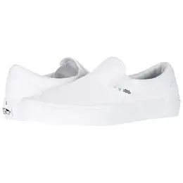 Vans: Белые кеды  Classic Slip On