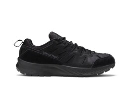 Salomon: Чёрные кроссовки 