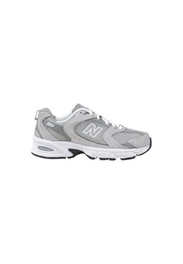 New Balance: Серые кроссовки 