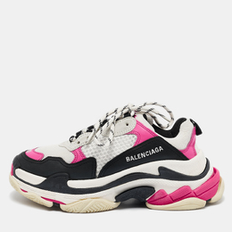 Balenciaga: Многоцветные кроссовки  Triple S