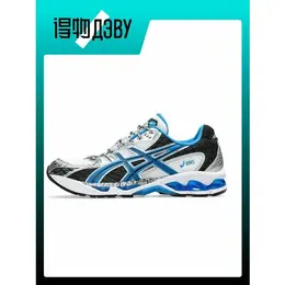 ASICS: Голубые кроссовки 