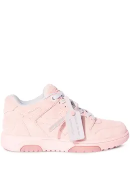 Off-White: Розовые кроссовки  Out of Office