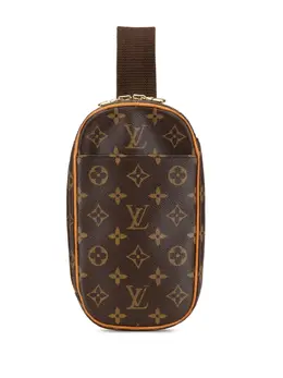 Louis Vuitton Pre-Owned: Коричневая сумка через плечо 