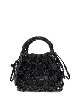 Kurt Geiger London: Чёрная сумка-шоппер 