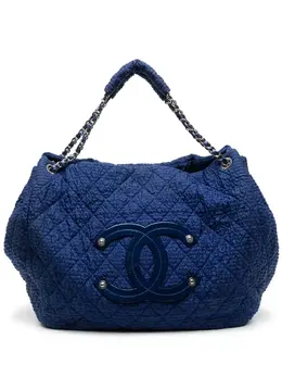 CHANEL Pre-Owned: Голубая сумка 
