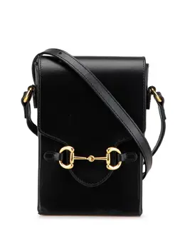 Gucci Pre-Owned: Чёрная сумка через плечо 
