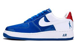 Nike: Голубые кроссовки  Air Force 1 Low