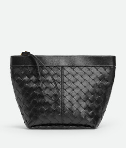 Bottega Veneta: Чёрная сумка 