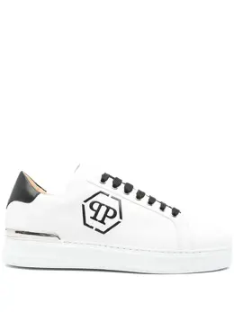 Philipp Plein: Белые кроссовки  Hexagon